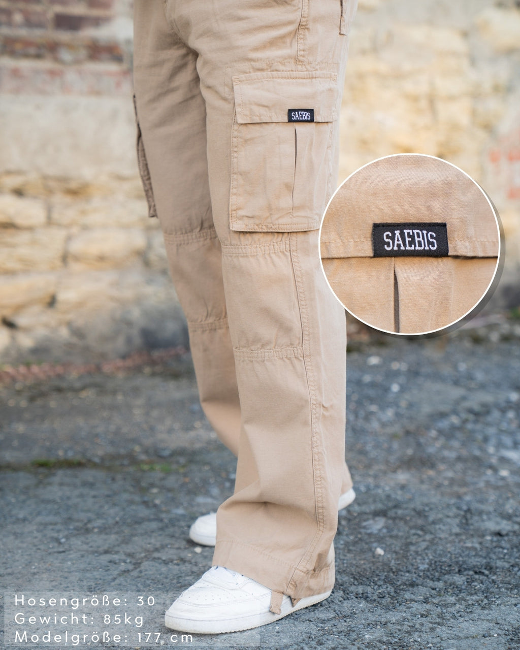 Lifestyle Herren Cargo Hose mit geradem Bein by SAEBIS®