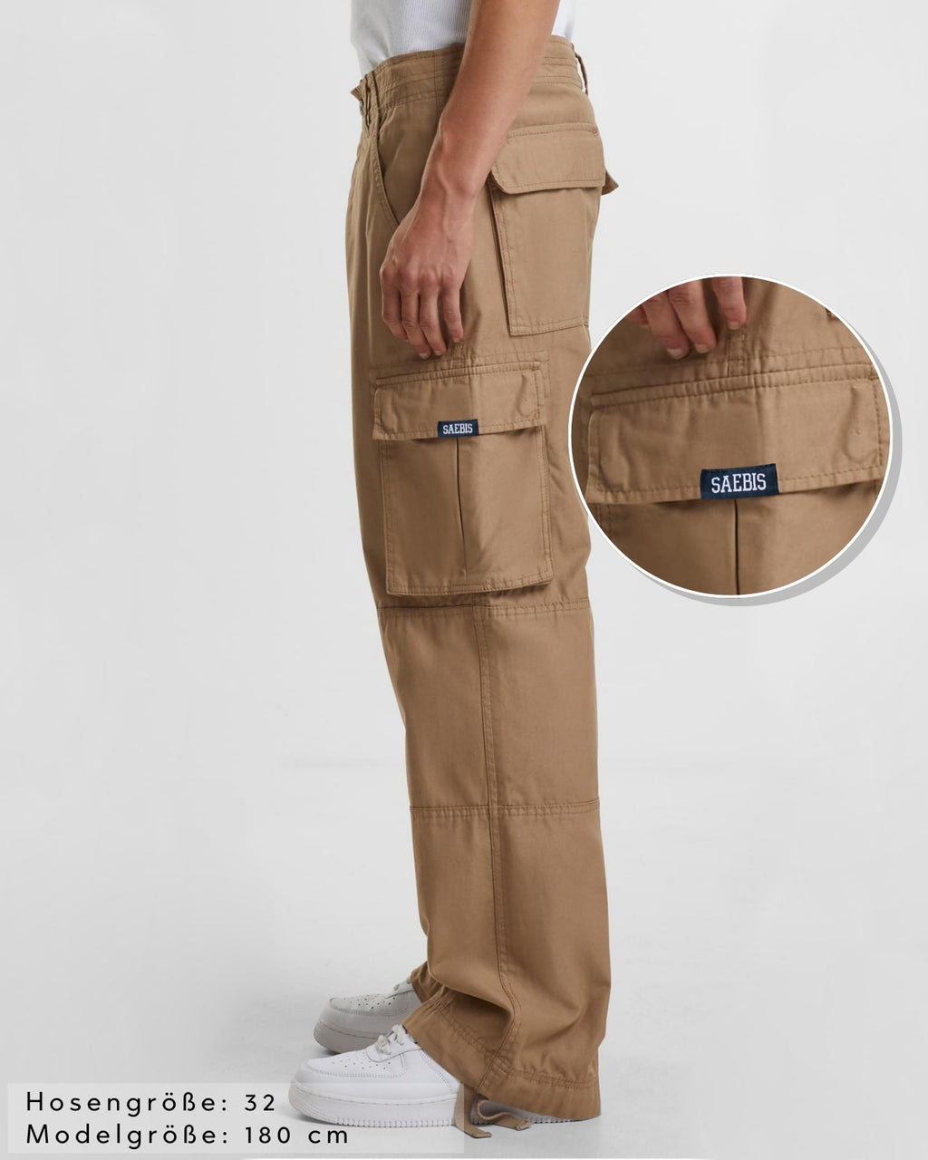 Lifestyle Herren Cargo Hose mit geradem Bein by SAEBIS®