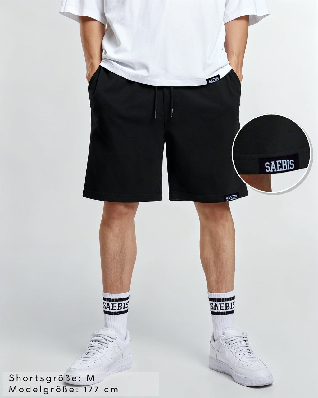 Lifestyle Herren Shorts mit Aufnäher by SAEBIS®