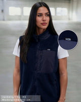 Lifestyle Damen Oversized Teddy Weste mit Stehkragen by SAEBIS®