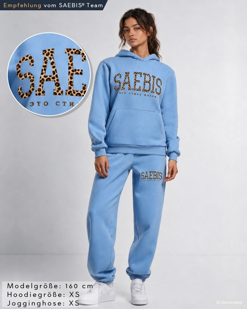 Lifestyle LEO EDITION Damen Oversized Jogginganzug by SAEBIS®