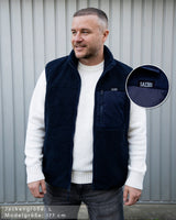 Lifestyle Herren Teddy Weste mit Stehkragen by SAEBIS®