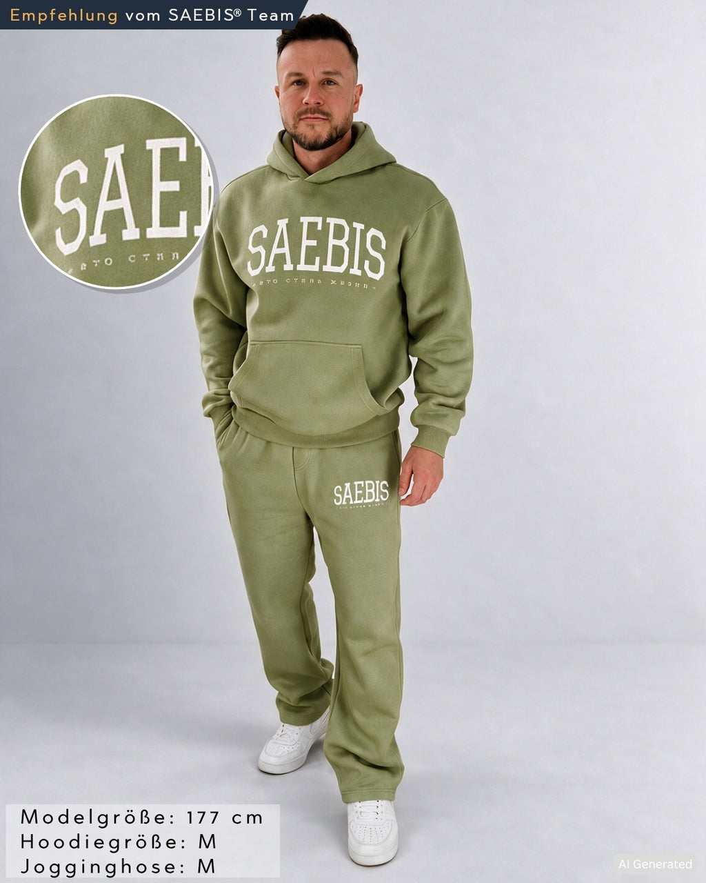 Lifestyle Herren Oversized Jogginganzug by SAEBIS®
