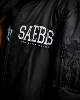 Matryoshka Herren Bomberjacke gefüttert, mit Reißverschluss schwarz by SAEBIS®
