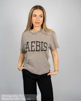 Lifestyle Damen Oversized T-Shirt washed grau by SAEBIS®