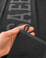 Lifestyle Fitness Handtuch mit Reißverschlusstasche schwarz by SAEBIS®