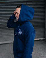 Lifestyle Herren Hoodie navyblau mit Stickerei by SAEBIS®