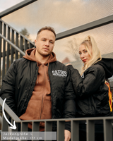 Matryoshka Herren Bomberjacke gefüttert, mit Reißverschluss schwarz by SAEBIS®