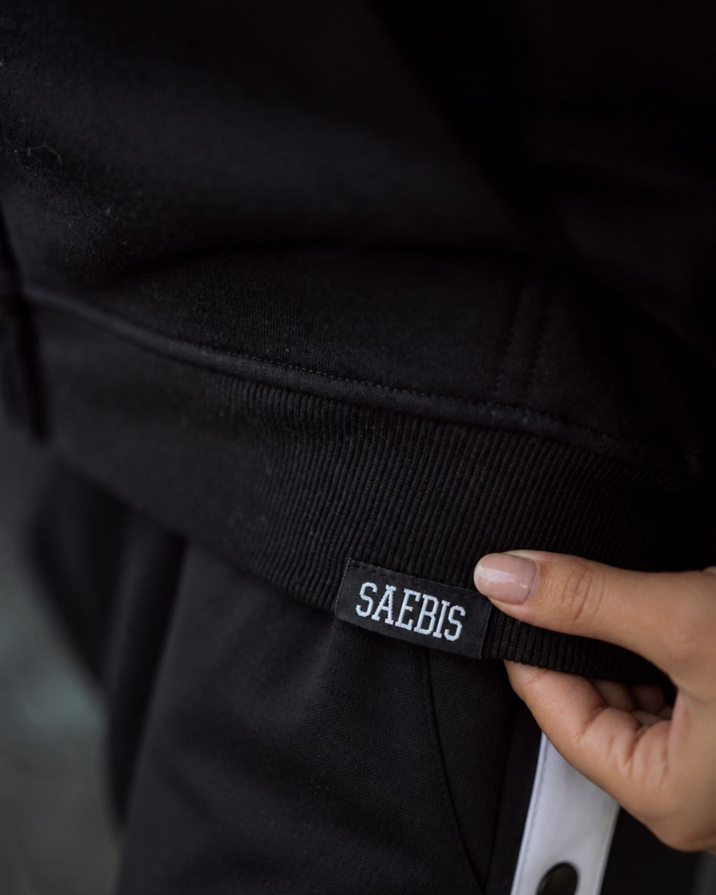 SAEBIS® 80er Damen Oversized Hoodie schwarz
