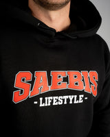 SAEBIS® 90's Lifestyle Herren Hoodie schwarz