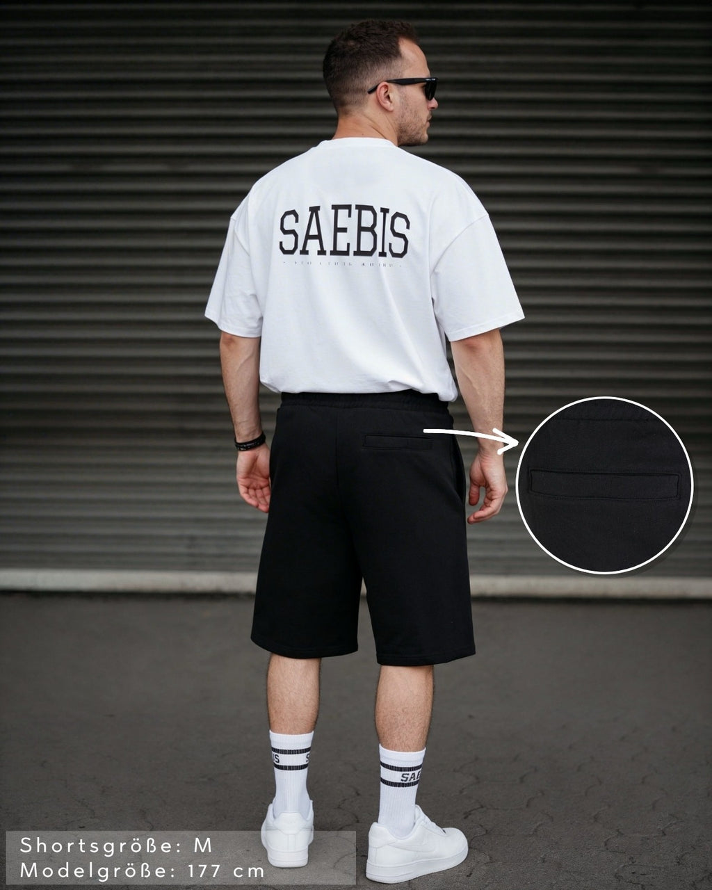 Lifestyle Herren Shorts mit Aufnäher by SAEBIS®