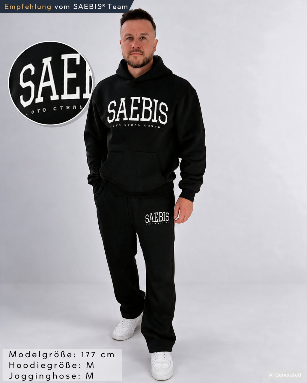 Lifestyle Herren Oversized Jogginganzug by SAEBIS®