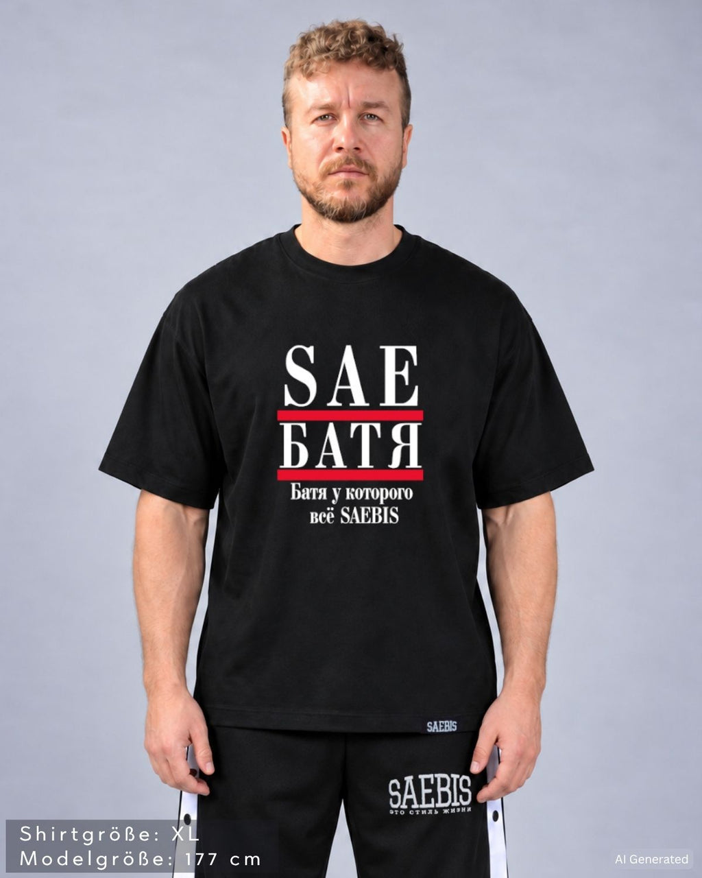 SAE-БАТЯ Herren T-Shirt by SAEBIS®