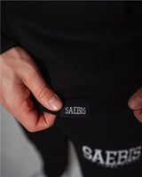 SAEBIS® 80er Herren Hoodie schwarz