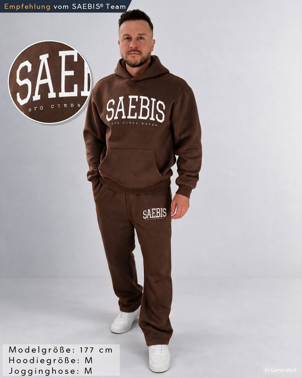 Lifestyle Herren Oversized Jogginganzug by SAEBIS®