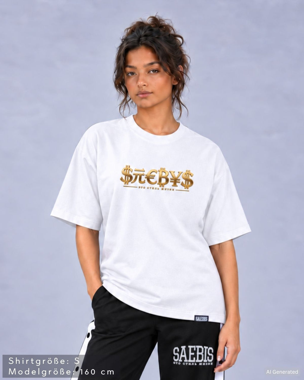 SAEBIS® Money Damen Oversized T-Shirt