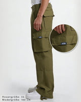 Lifestyle Herren Cargo Hose mit geradem Bein by SAEBIS®