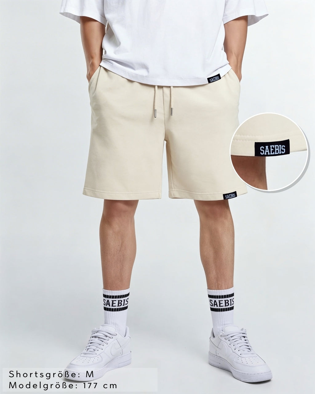 Lifestyle Herren Shorts mit Aufnäher by SAEBIS®