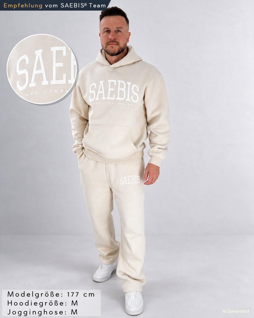 Lifestyle Herren Oversized Jogginganzug by SAEBIS®