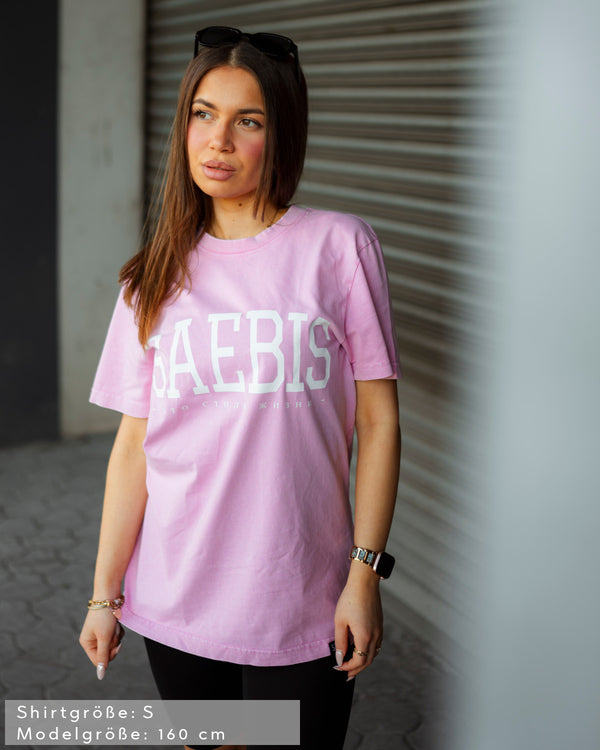 Lifestyle Damen Oversized T-Shirt washed pink by SAEBIS®