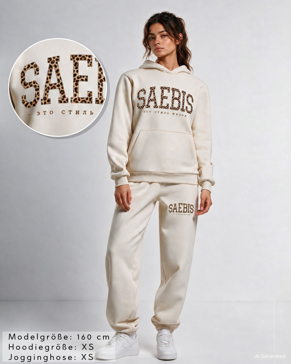 Lifestyle LEO EDITION Damen Oversized Jogginganzug by SAEBIS®