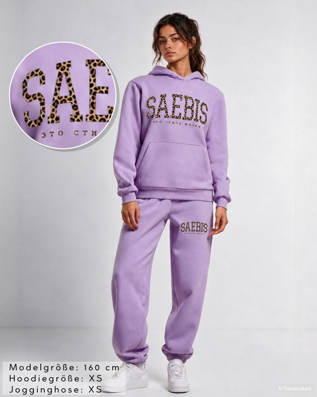 Lifestyle LEO EDITION Damen Oversized Jogginganzug by SAEBIS®