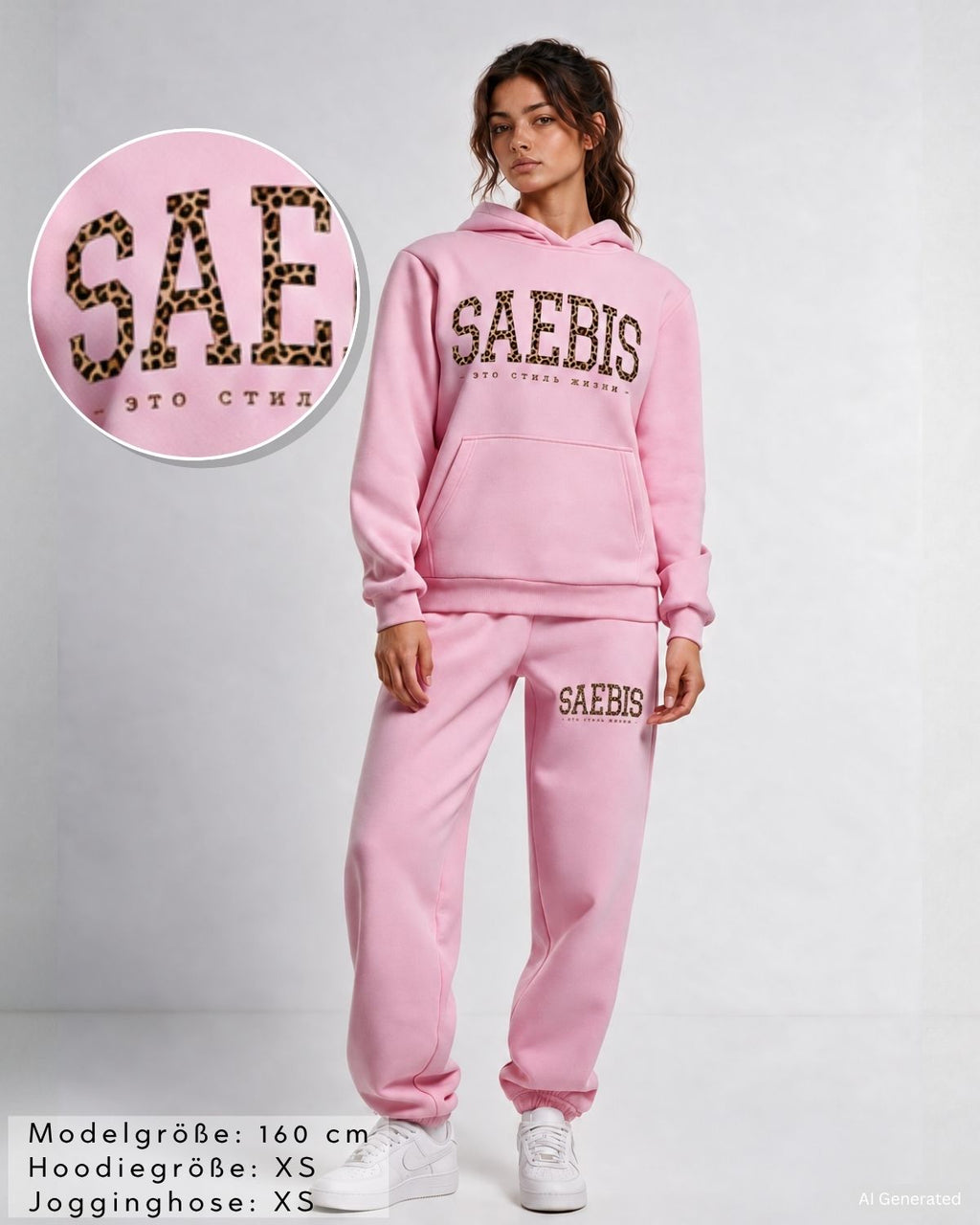 Lifestyle LEO EDITION Damen Oversized Jogginganzug by SAEBIS®