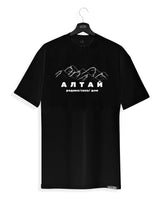 АЛТАЙ - Herren T-Shirt schwarz by SAEBIS®