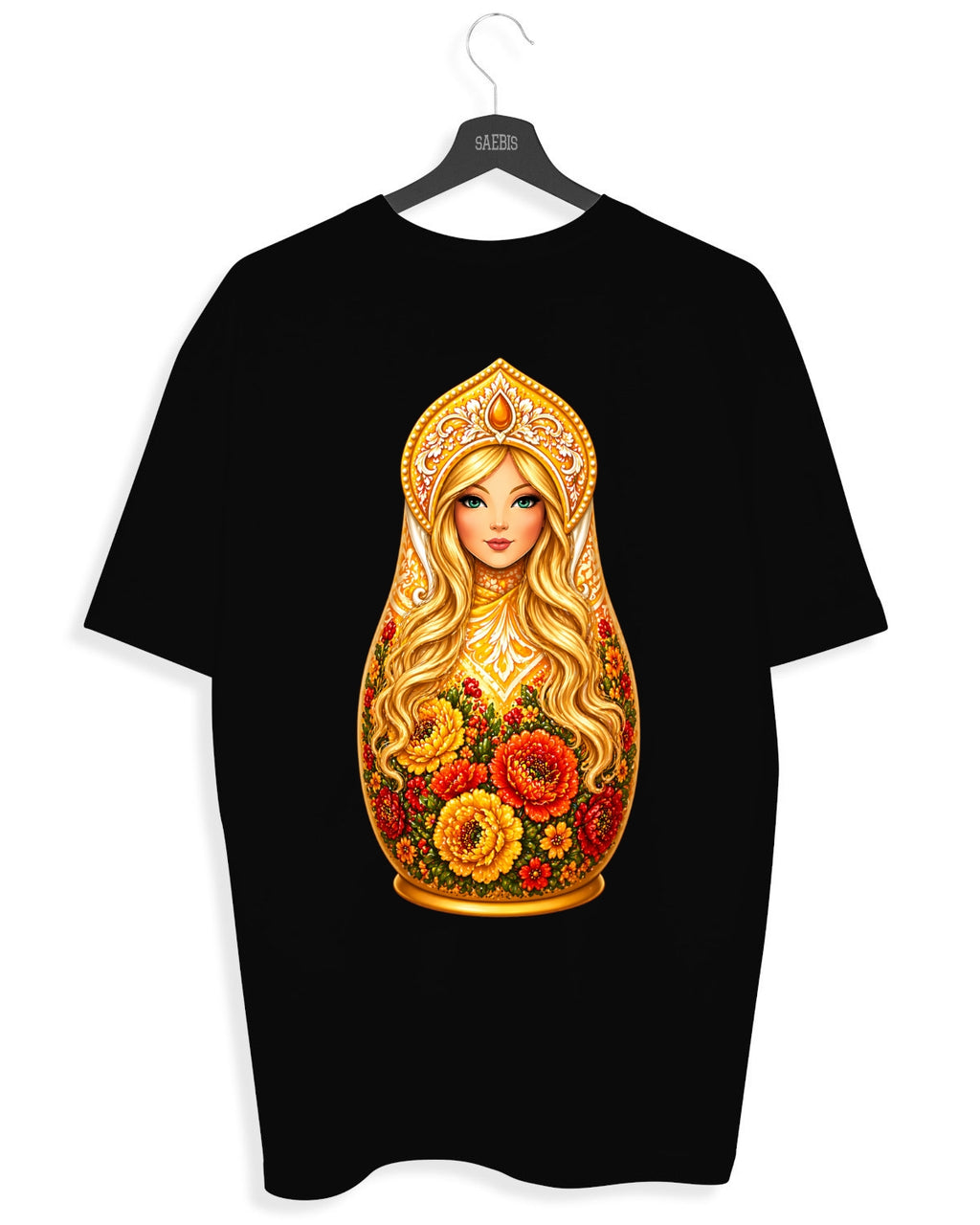SLAVIC GIRL BLOND - Herren T-Shirt schwarz by SAEBIS®