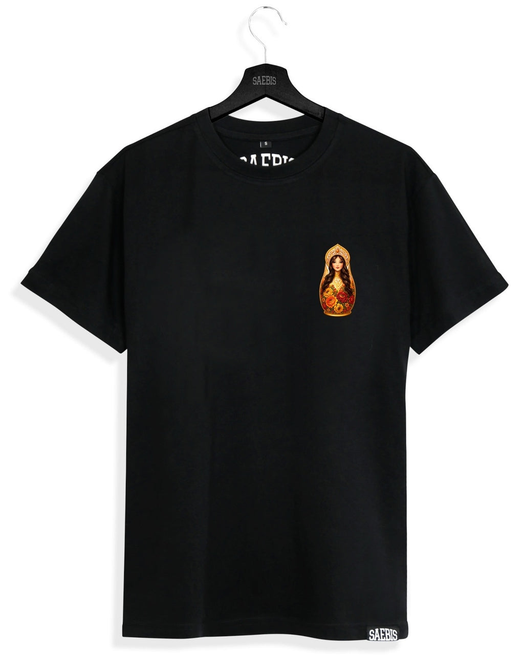 SLAVIC GIRL BRUNETT - Damen Oversized T-Shirt schwarz by SAEBIS®