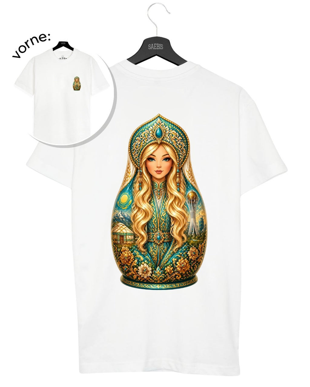 QASAQ GIRL BLOND - Herren T-Shirt weiß by SAEBIS®
