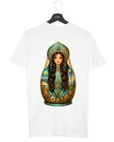 QASAQ GIRL BRUNETT - Herren T-Shirt weiß by SAEBIS®