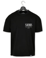 SAEBIS® Slavic Brand Damen Extra Oversized Premium T-Shirt schwarz