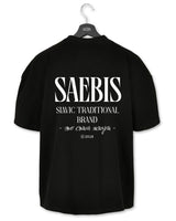 SAEBIS® Slavic Brand Herren Extra Oversized Premium T-Shirt schwarz