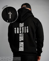 KREST Herren Zip Hoodie schwarz mit Reißverschluss by SAEBIS®