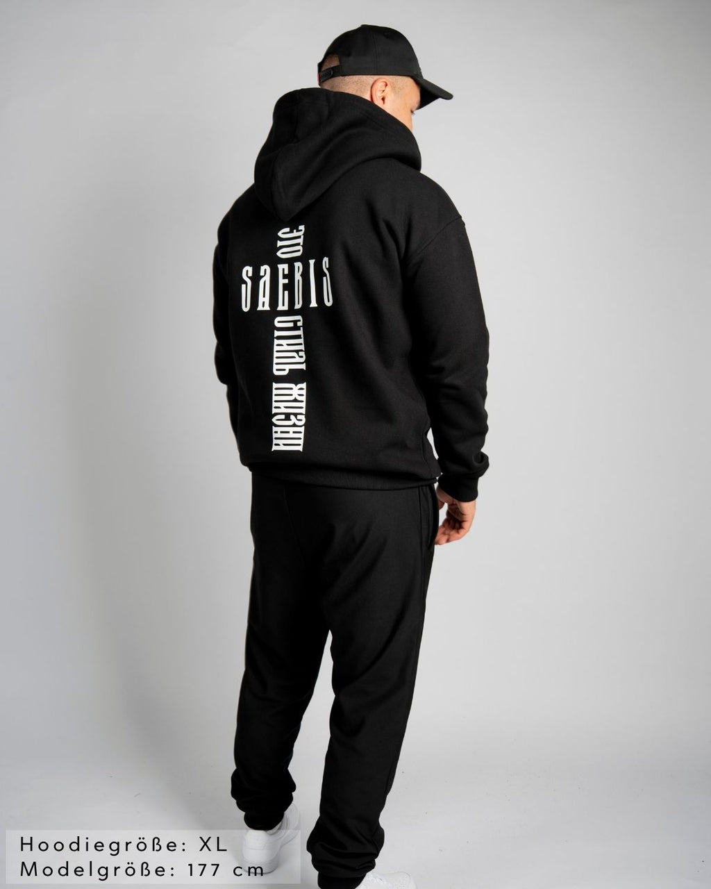 KREST Herren Zip Hoodie schwarz mit Reißverschluss by SAEBIS®