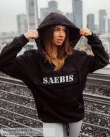 SAEBIS® Classic Damen Oversized Hoodie schwarz