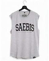 Lifestyle Herren Sleeveless Shirt asphaltgrau-schwarz by SAEBIS®