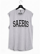 Lifestyle Herren Sleeveless Shirt asphaltgrau-schwarz by SAEBIS®