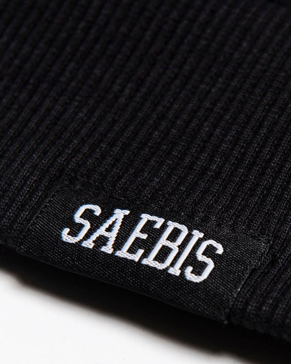 Lifestyle Herren Hoodie schwarz mit Retro Stickerei by SAEBIS®