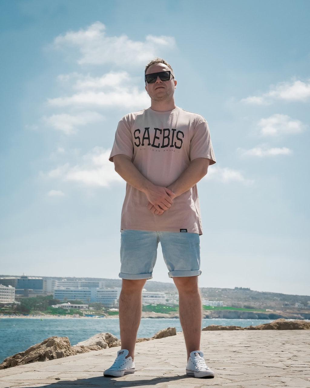 Lifestyle Herren Oversized T-Shirt rose by SAEBIS®