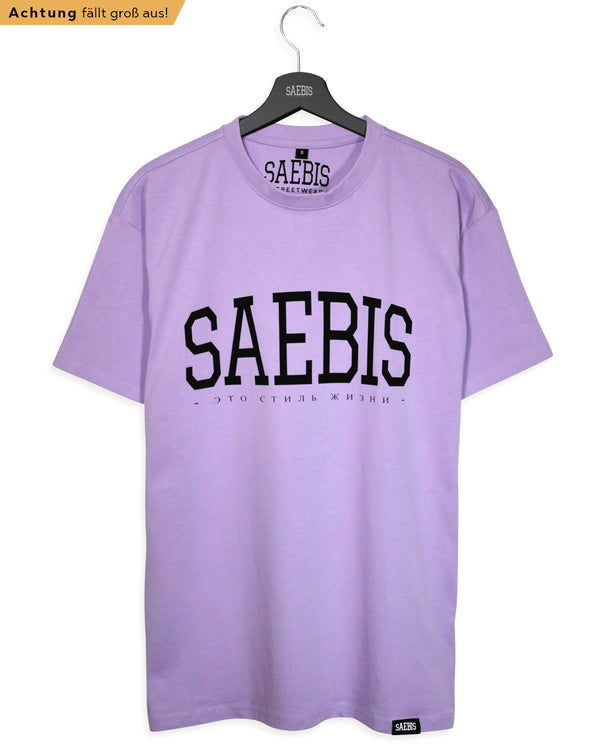 Lifestyle Herren Oversized T-Shirt violett by SAEBIS®