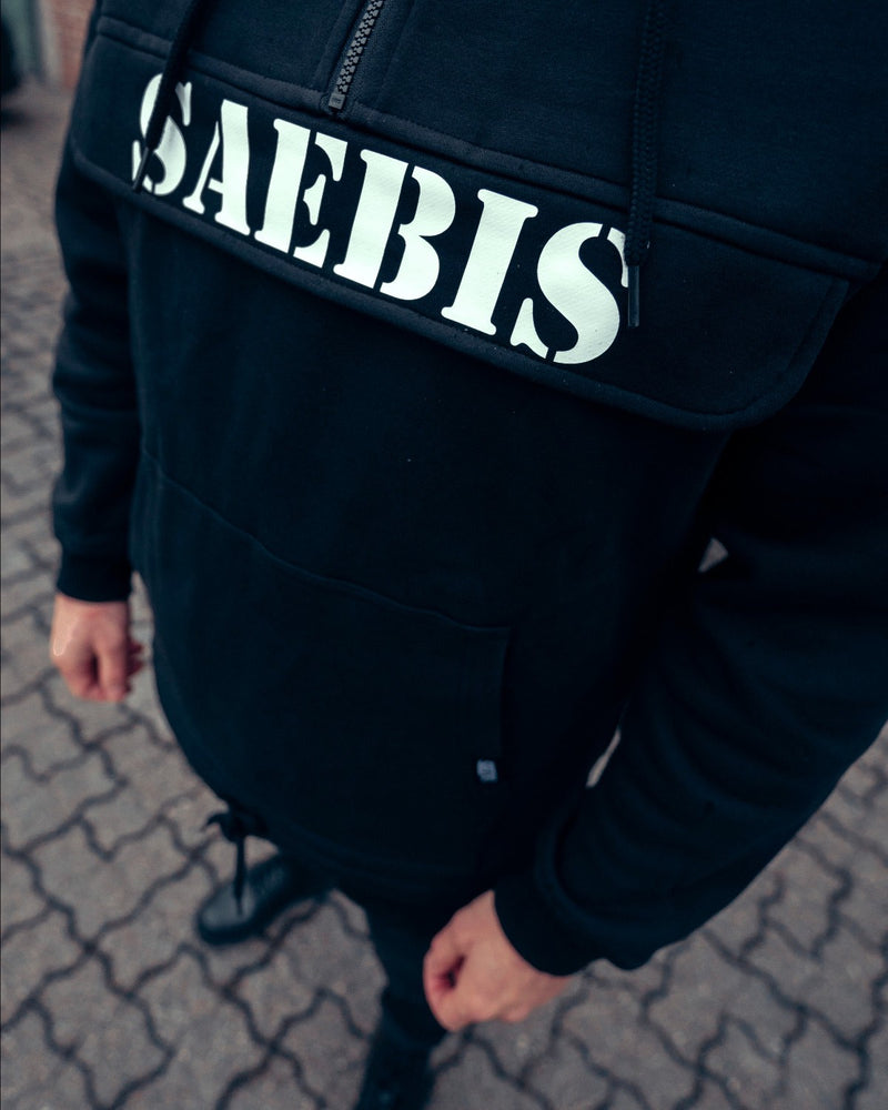 SAEBIS® Classic Herren Hoodie schwarz