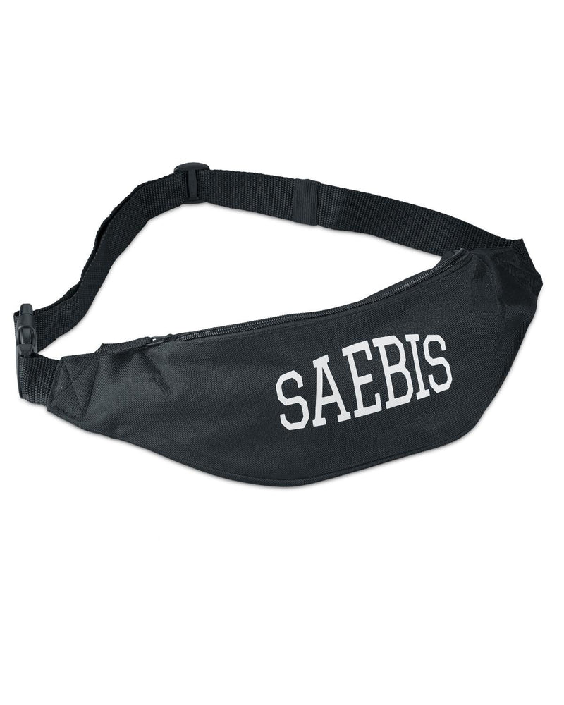 SAEBIS® Black Pearl Bauchtasche schwarz mit Geheimfach