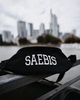 SAEBIS® Black Pearl Bauchtasche schwarz mit Geheimfach