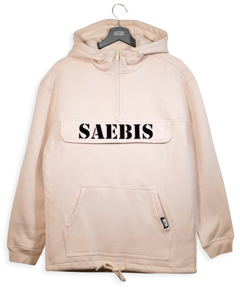 SAEBIS® Classic Damen Oversized Hoodie sandfarben