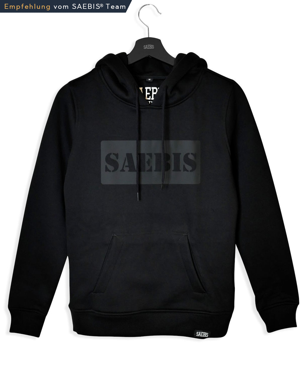 SAEBIS® All Black Damen Hoodie schwarz