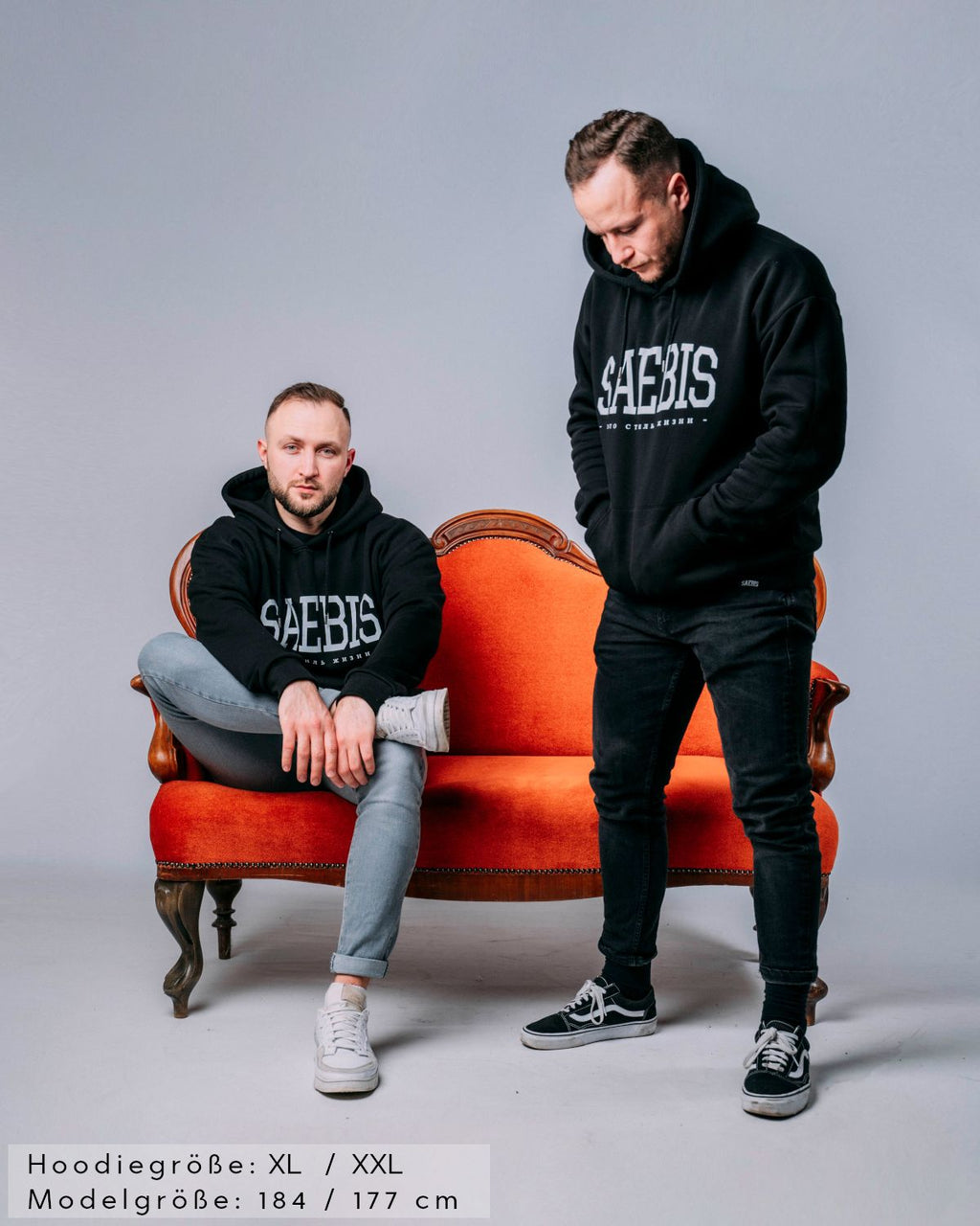 Lifestyle Herren Hoodie schwarz by SAEBIS®
