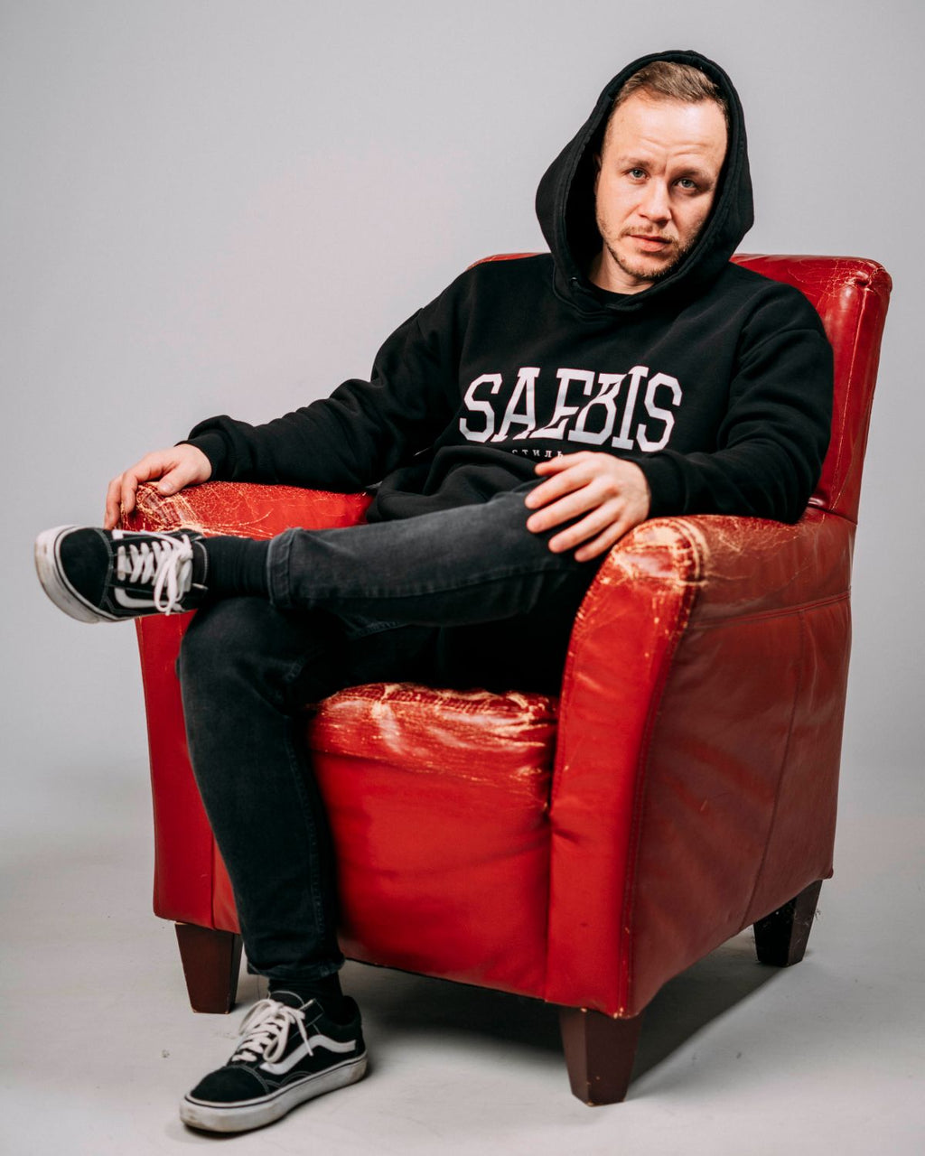 Lifestyle Herren Hoodie schwarz by SAEBIS®