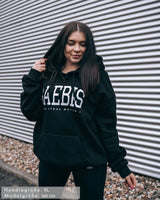 Lifestyle Damen Oversized Hoodie schwarz by SAEBIS®